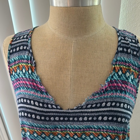 Vera Bradley Blue Relaxed Tank Top - Picture 3 of 8